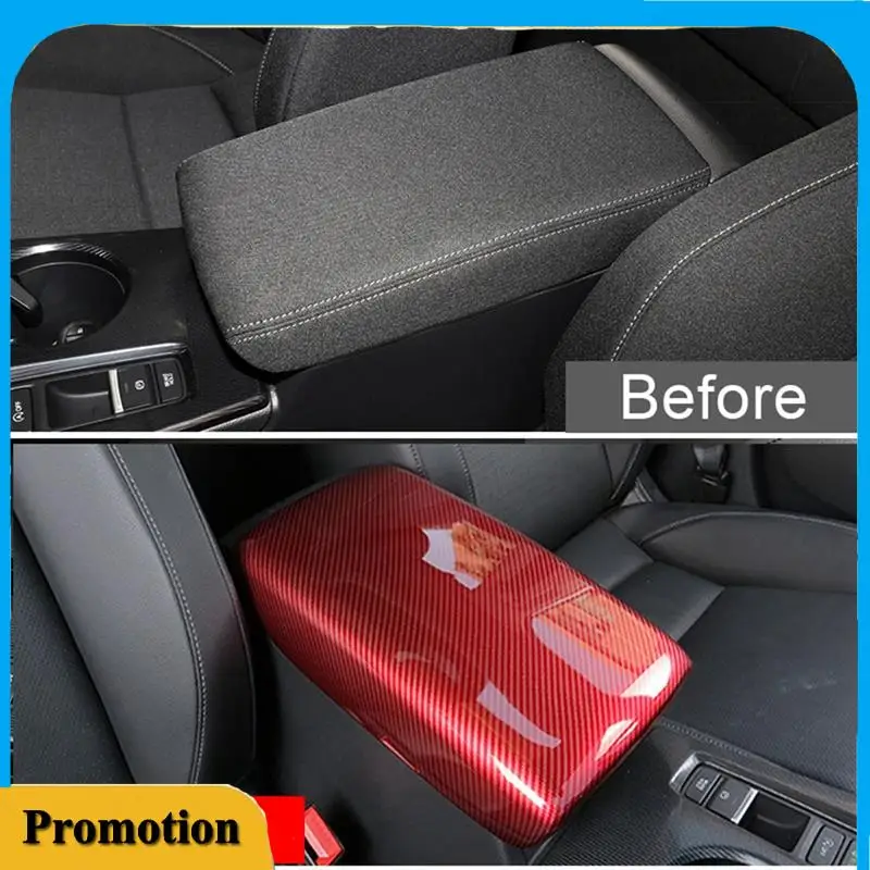 

Portable Carbon Fiber Red Interior Seat Armrest Box Panel Trim Car Central Armrest Box Panel For Honda Civic 11Th 2021-2023 Part