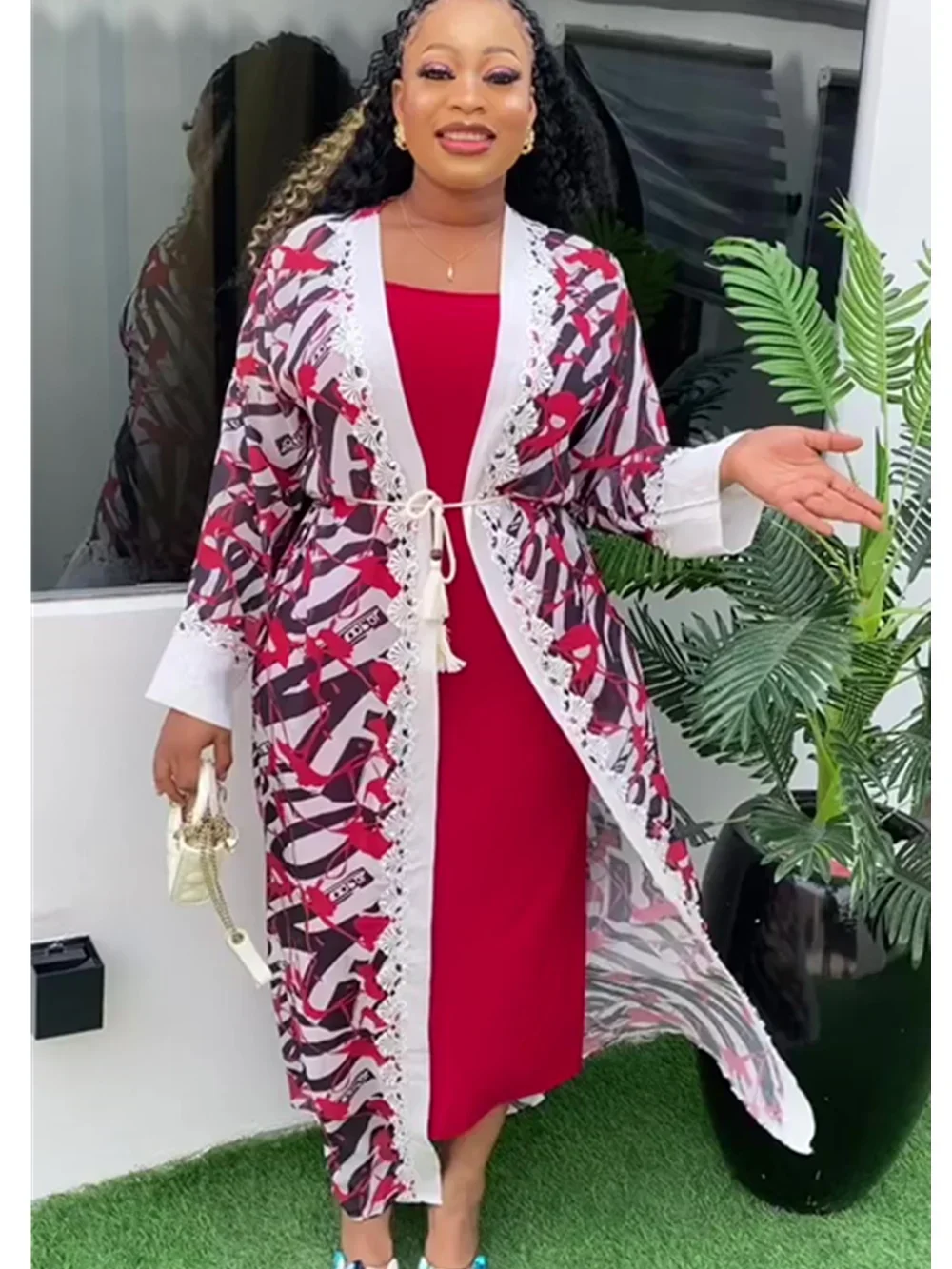 2 pezzi set abiti africani per le donne aderente sirena maxi abito sexy abiti da sposa eleganti con cappotto abiti Ankara veste 2024