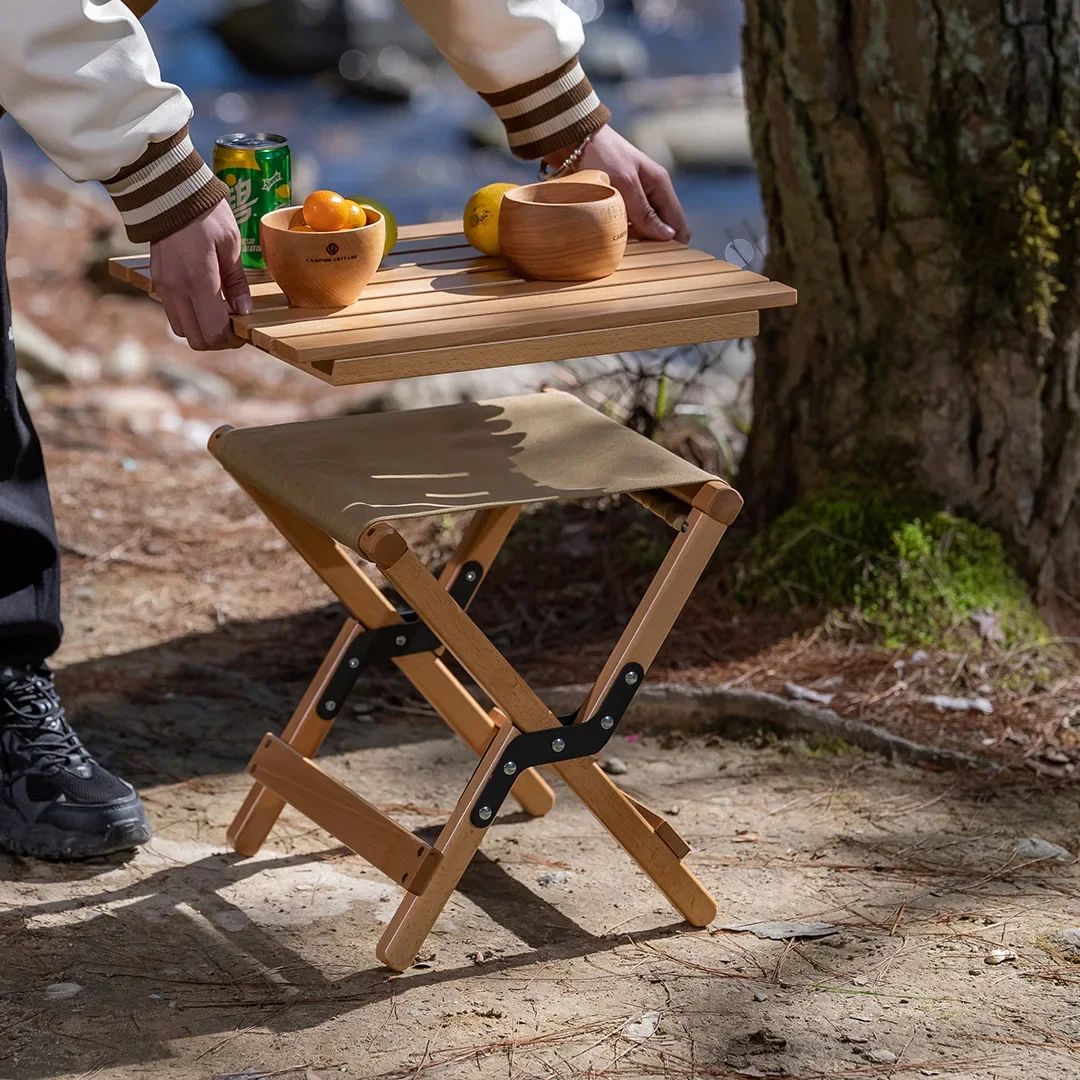 

Small Tables Mini Wood Square Side Folding Plant Rack Flowerpot Stand Child