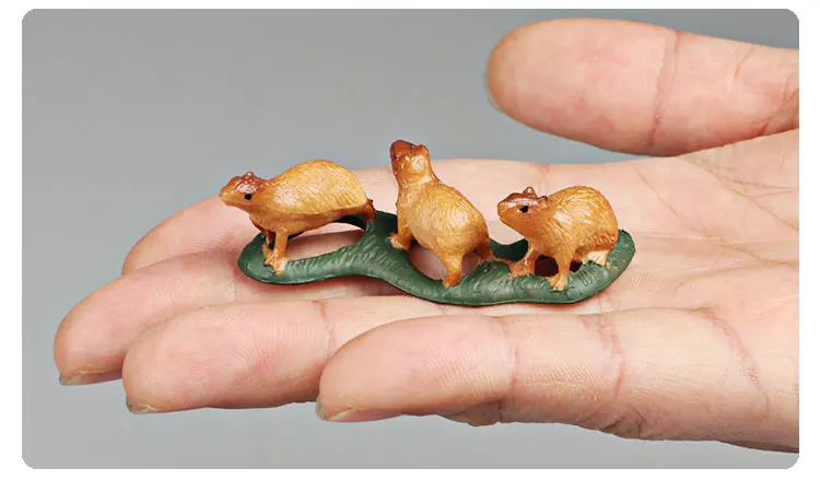 Capybara Modell Wilde Tiere Simulation Nagetier Actionfigur Niedliches Kinderspielzeug zum Sammeln – Detail 8