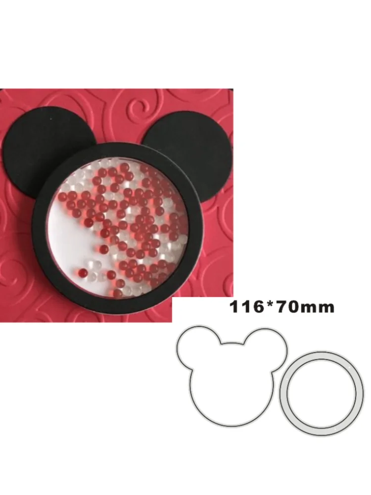 Disney Shaker Metal Cutting Dies Stencils Mickey for DIY Scrapbooking Album Stamp Paper Card Embossing 2022 New Die Cut