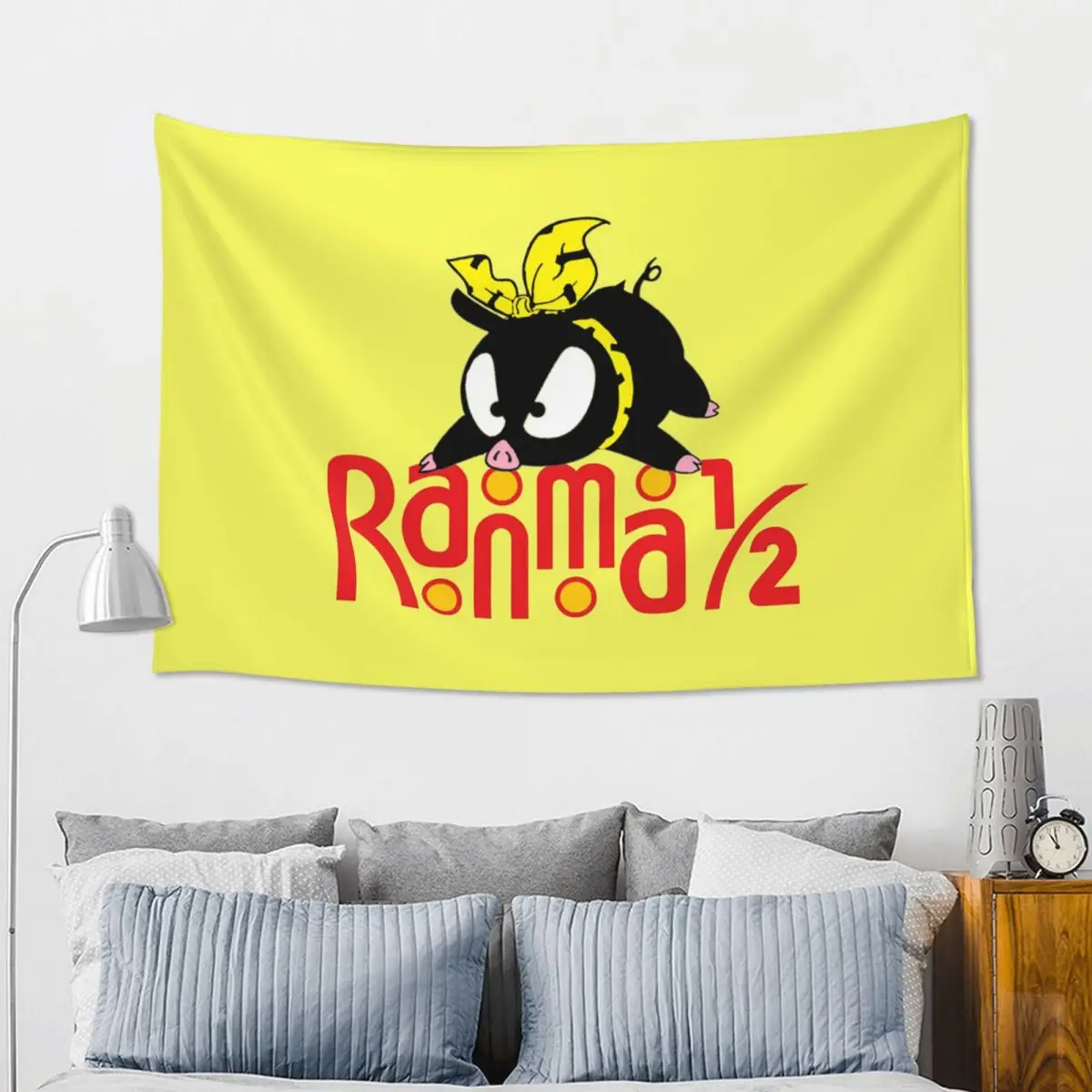 Pchan And Ranma 12 Tapestry Art Wall Hanging Aesthetic Home Decor Tapestries for Living Room Bedroom Dorm Room