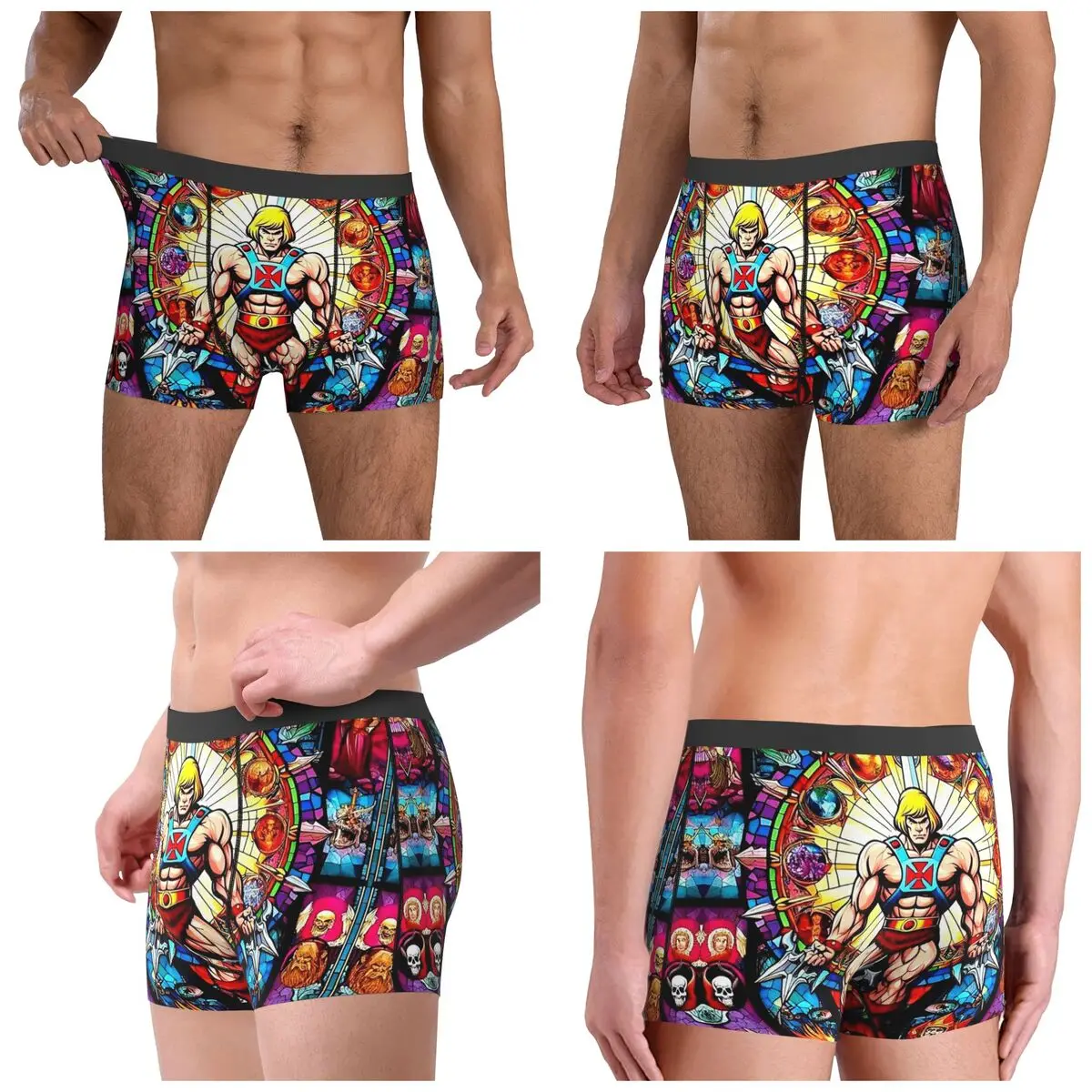 Calzoncillos Boxer, pantalones cortos, tengo el poder, bragas He-Man, ropa interior ventilada para hombre, regalo para novio
