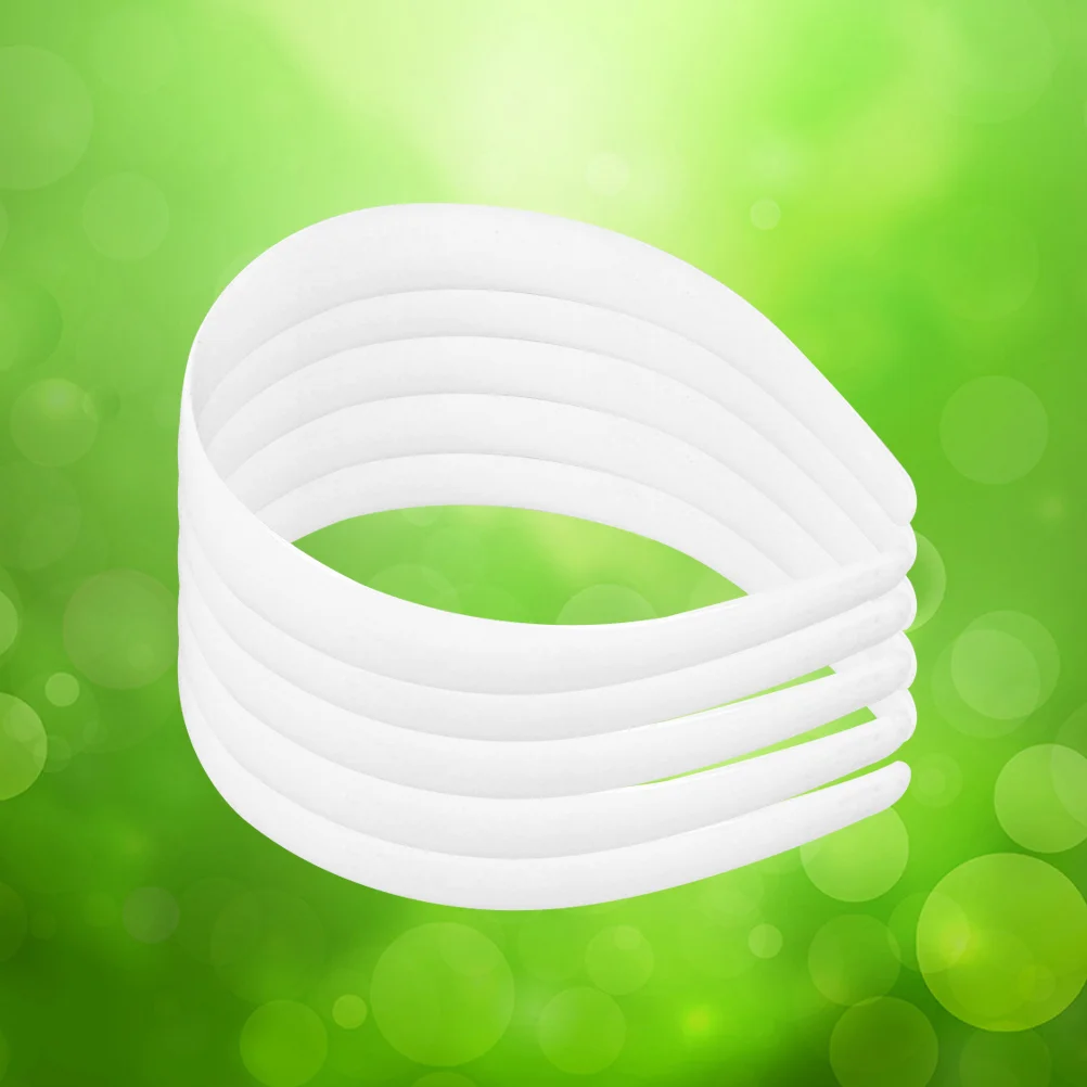 

20pcs White Craft Plastic Headbands Plain No Teeth DIY Hair Bands Plain Headbands DIY Craft Plastic Headbands