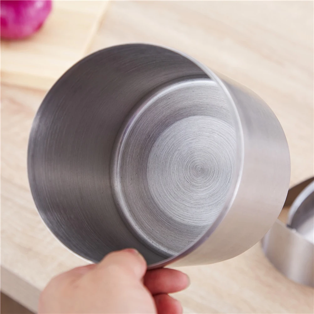 

Stainless Steel Trash Can Swivel Cover Office Waste Bin Modern Desktop Dustbin for Tissues Wrappers Dry Garbage