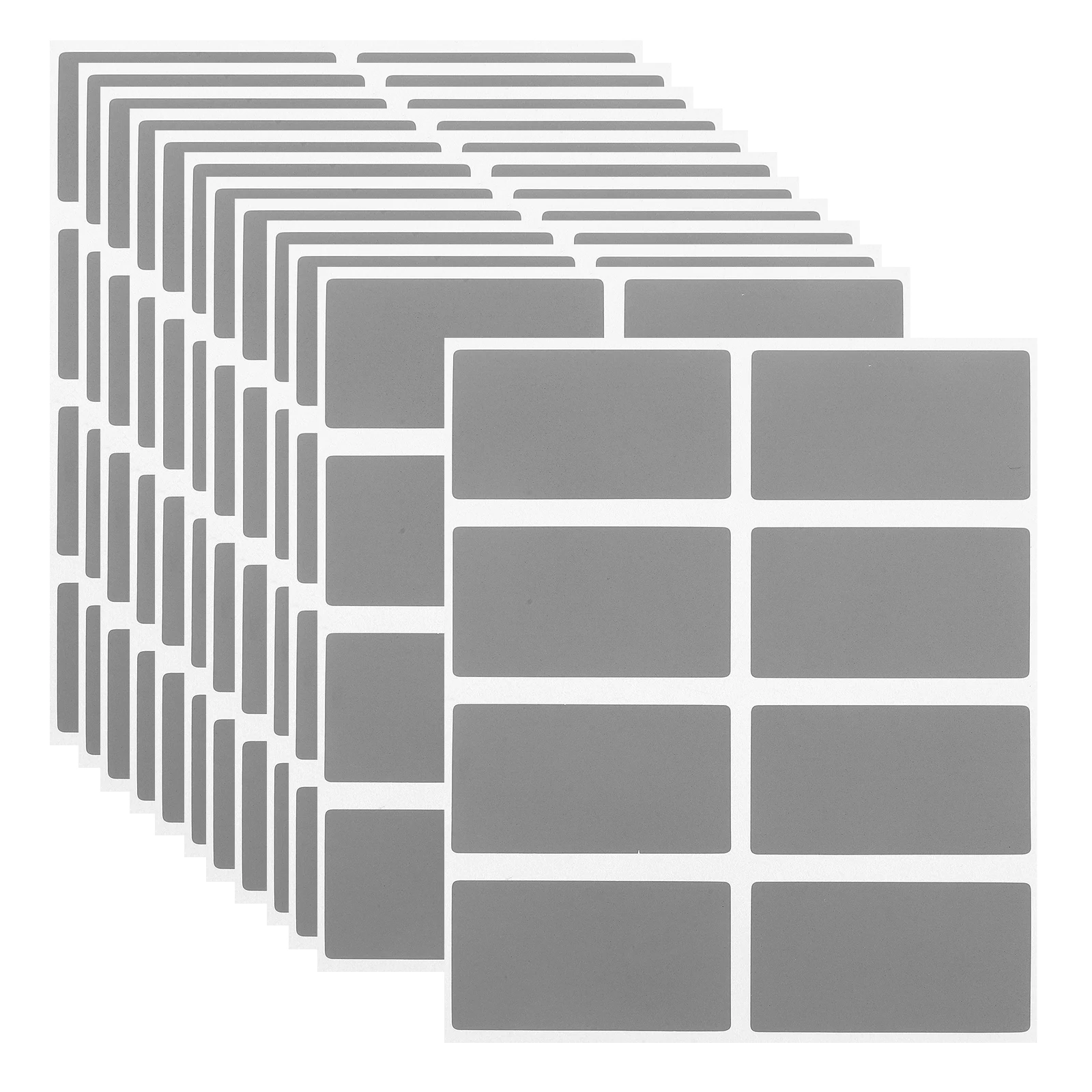 200pcs DIY Peel and Stick Labels Scratch Off Stickers for Party Activity Favors Reward Stationery Rectangular Coated Film