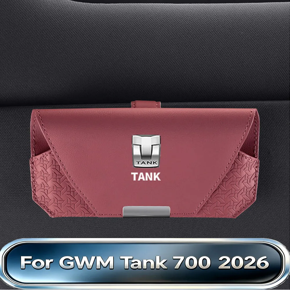Fit For GWM Tank 700 2026 Sun Visor Sunglasses Case Holder Organizer Upgrade Versatile Premium Interior Modification Accessories