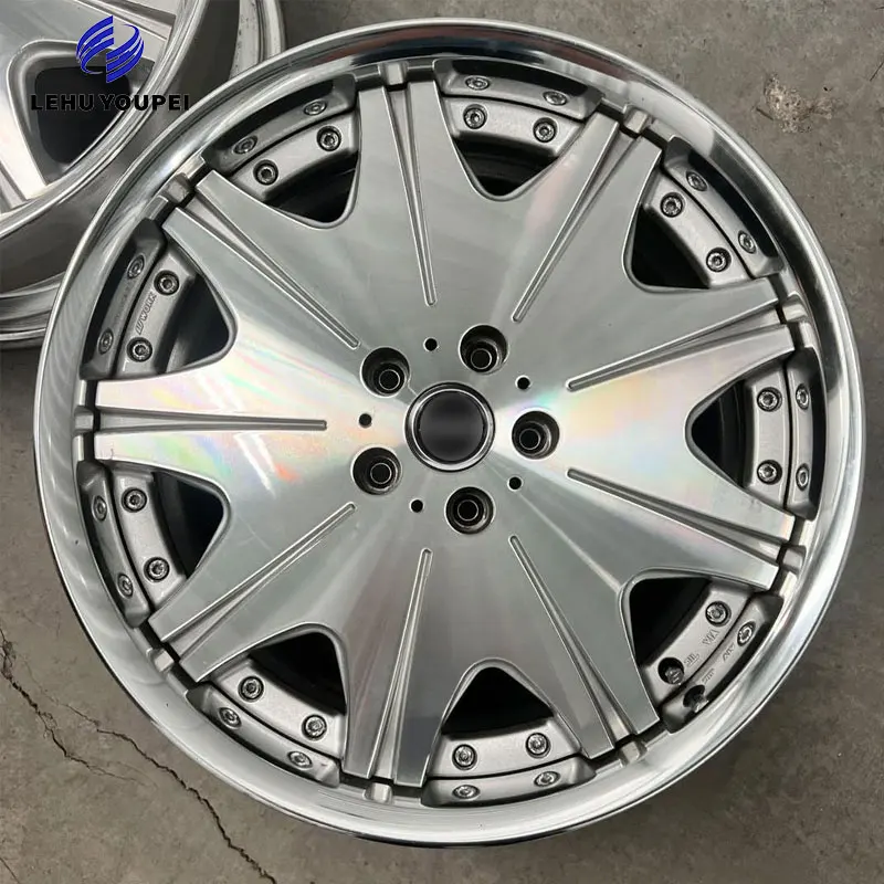 17-22 Inch Polished Silver Big Lip Custom Forged Alloy Modified Racing Car Wheels