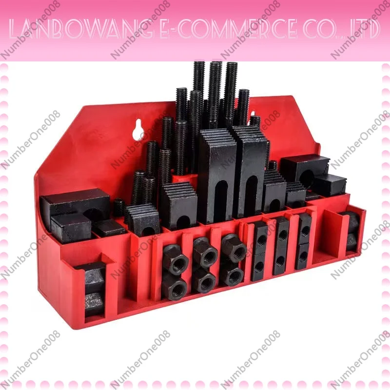 58pcs M14/16/ Milling Machine Clamping Set Clamp Kit Tool Vice Accessories Universal Fixture  Pressure Plate Group Code Iron view 2
