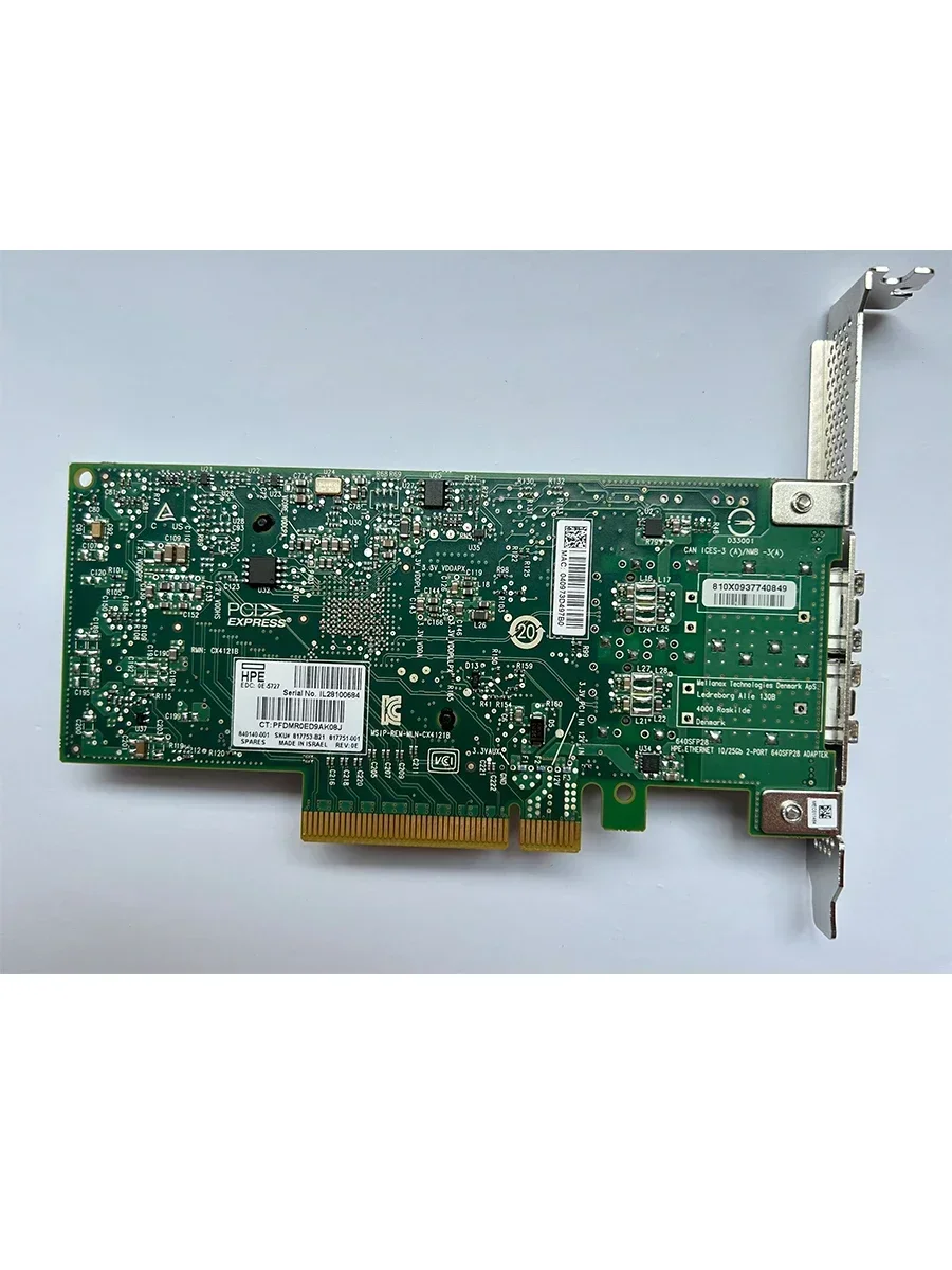 

640SFP 817753-B21 817751-001 4121A Dual port 10G Fiber Optic Network Card