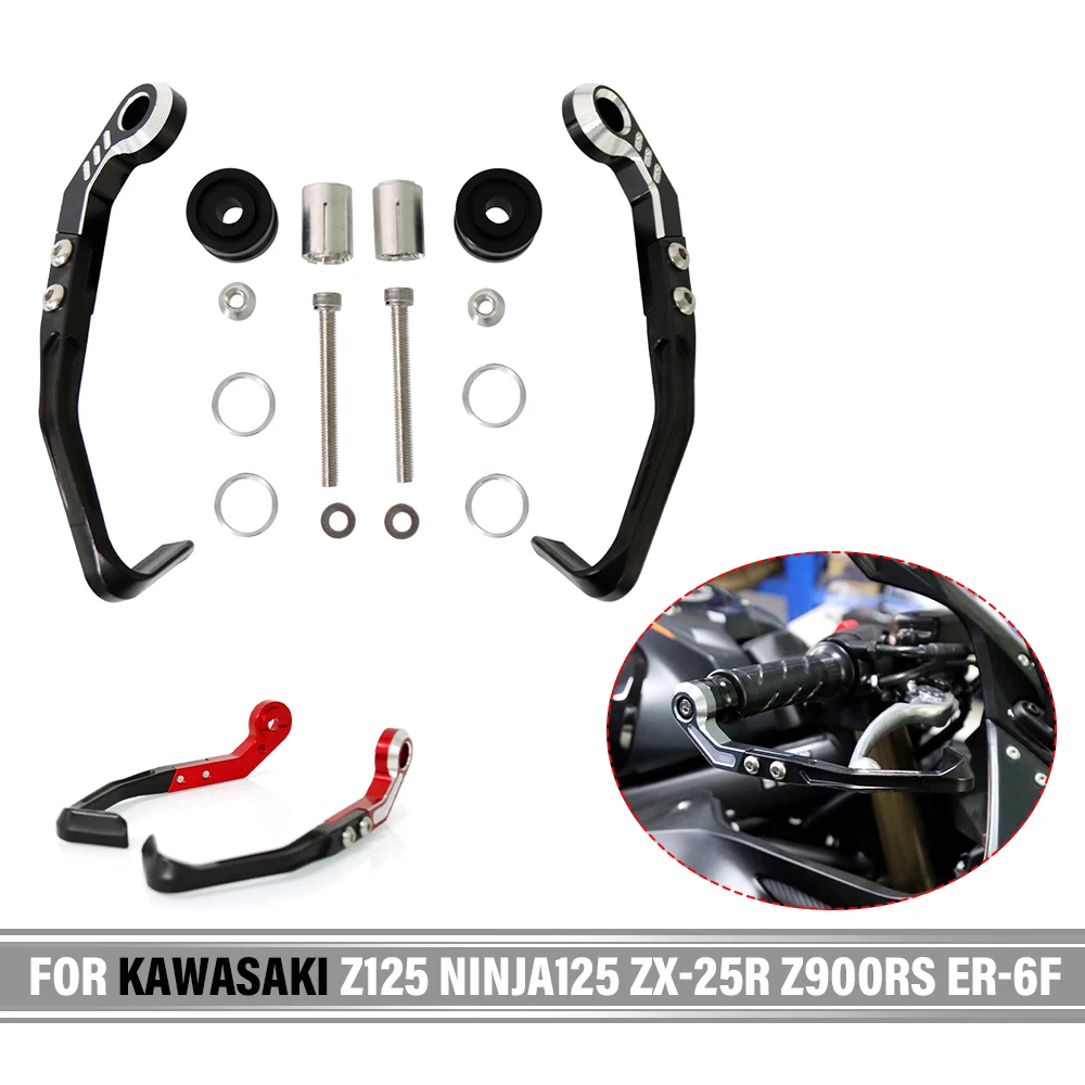 

For KAWASAKI Z125 Ninja125 ZX-25R ZX-6R ZX-10R Z900RS ER-6F ER-6N Motorcycle Brake Handle Protects CNC Adjustable Pro Hand Guard