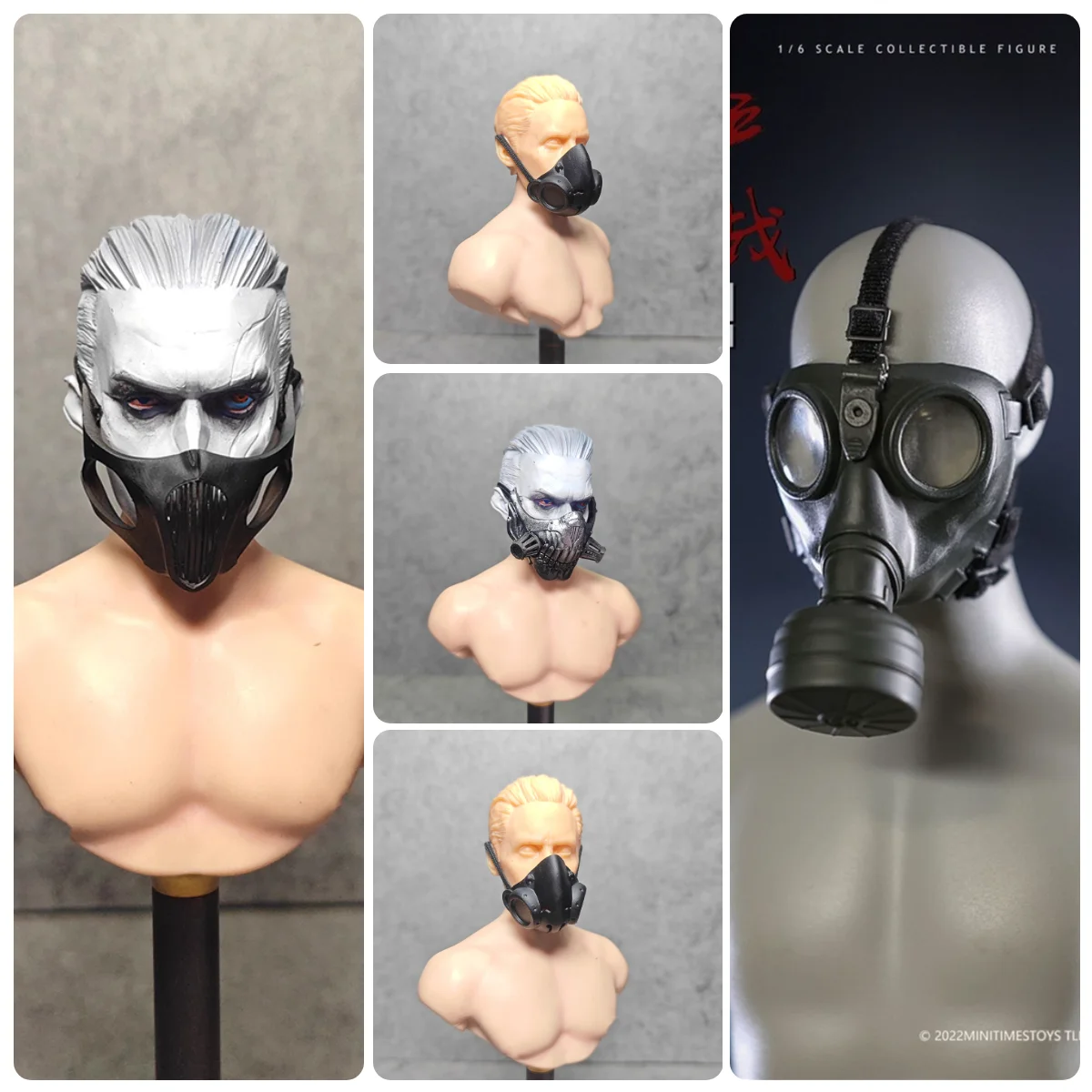 1/6 Minitimes Coomodel 3ATOYS Soldier Face Mini Toys Models Not Real Stuff Gas Mask For 12