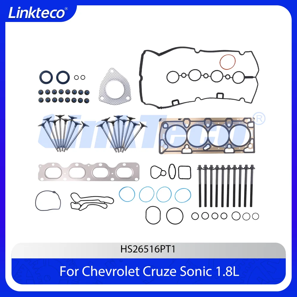 

Engine Head Gasket Set Bolts Intake Exhaust Valve Kit Fit 1.8 L L4 GAS 18 XER 2H0 939 A4.000 For Chevrolet Cruze Sonic 1.8L
