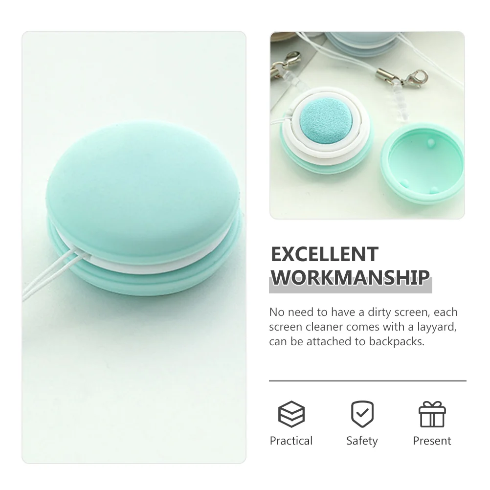 

4Pcs Lens Cleaning Wipes for Eyeglasses Electronics Washable Reusable Compact Design Delicate Color Decorative Pendant