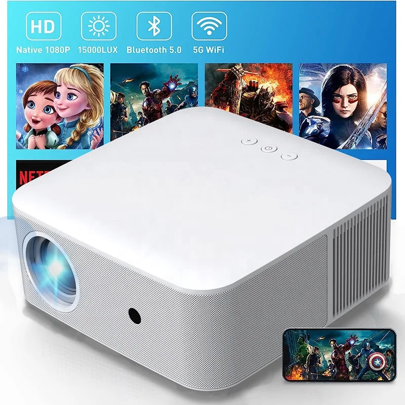 Aome Fabriek 2024 Nieuwste Projector Draagbare Smart Android OS 1080 P Projector Mini LED Video Outdoor Home Cinema 4 K Projectoren