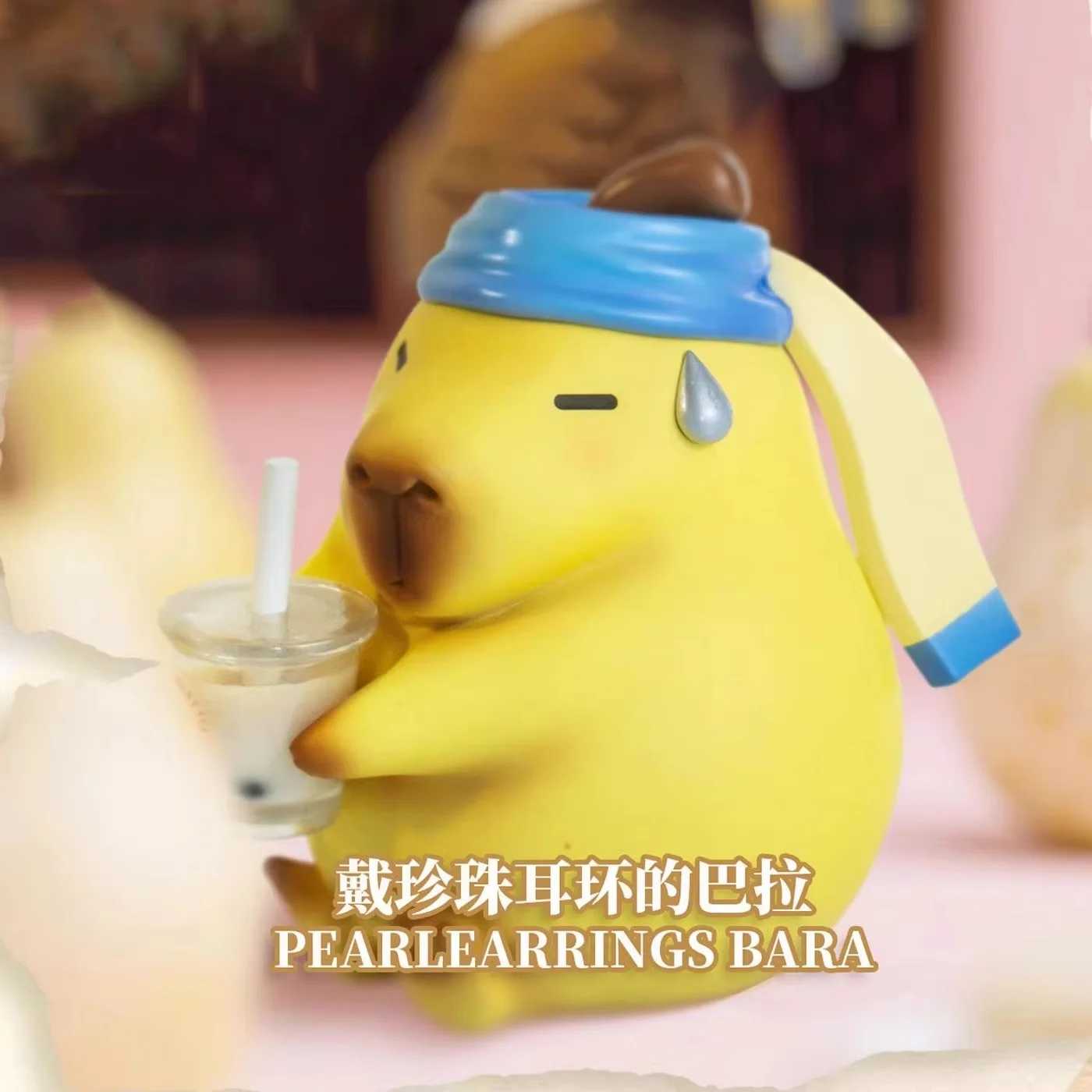 Nieuwe Echte Luck Moai Capybara Grote Kunstenaar Serie Figuur Blind Box Decoratie Gift Speelgoed Capybara Anime Figuren Mystery Box