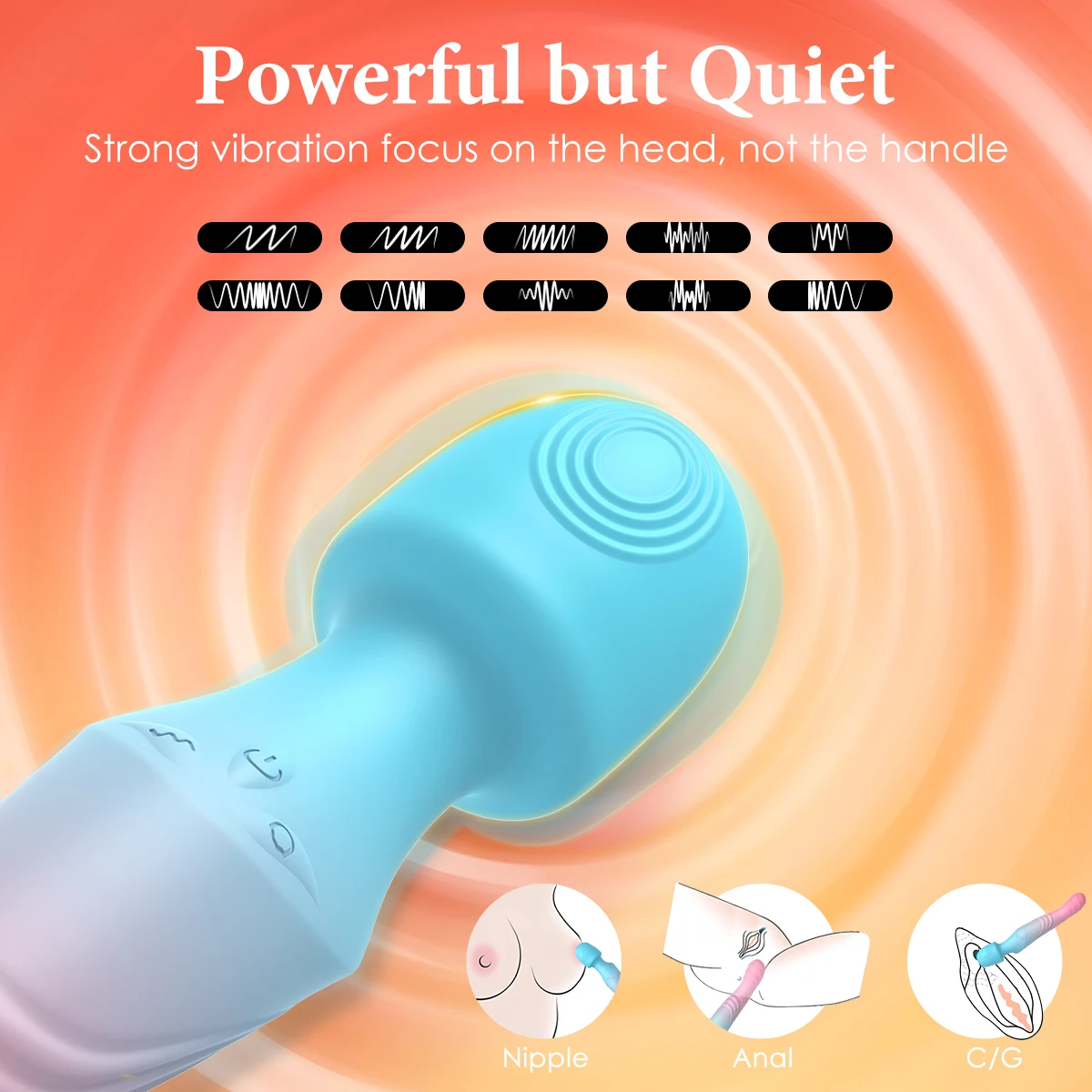 Powerful AV Vibrator for Women G Spot Dildos Magic Wand Clitoris Stimulator Female Vagina Massager Adults Sex Toys for Woman - Image 2