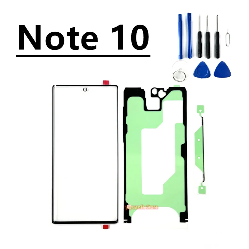 For Samsung Galaxy S8 S9 Plus Note 8 9 10 20 Ultra Front Outer Touch Panel Screen Glass Lens Replacement Parts Note20 S9+