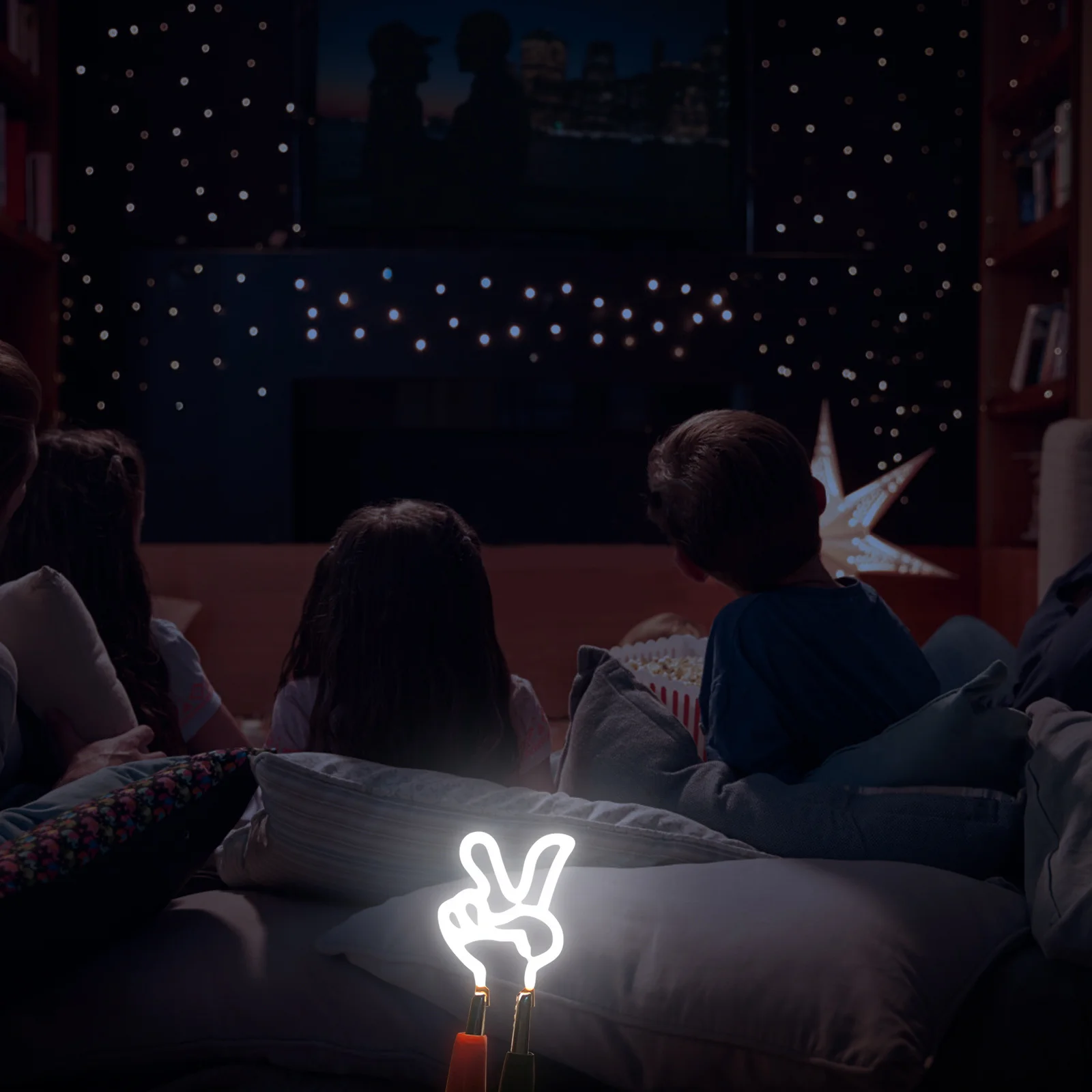 

Energy Efficient LED Letter Light Vintage Peace Sign Neon Decor for Restaurant Home Bar Night Lighting Solution