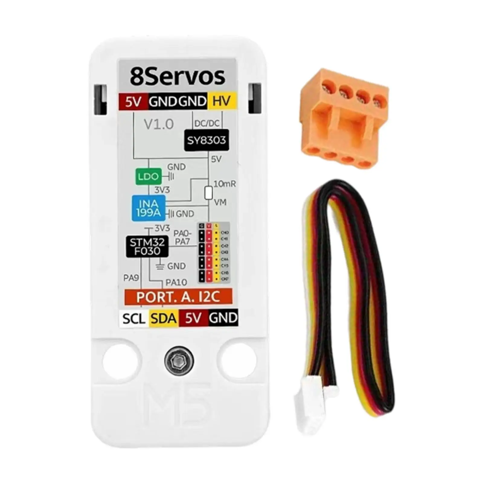 

8-канальный сервопривод STM32F030F4 для мужчин и женщин, 8 сервоприводов, легкая плата управления для робота, сервопривод, умные игрушки