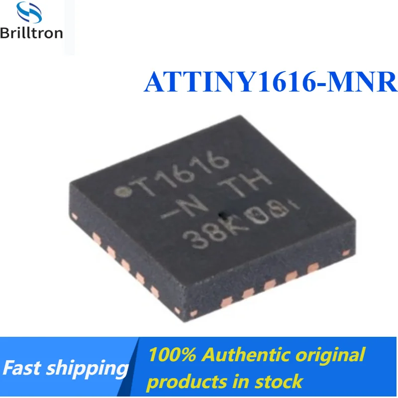 10-30PCS NEW ATTINY1616-MNR QFN20 T1616-N 8-bit Microcontroller Brand New Original in Stock, Fast Shipping.