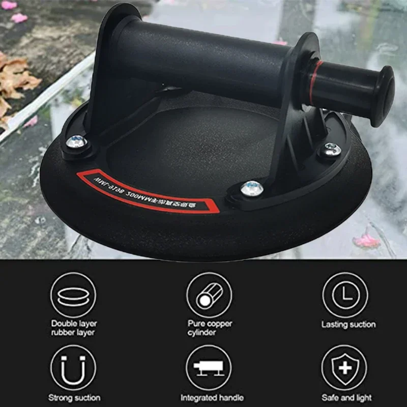 Vacuum Suction Cup 200kg Loading Capacity 8 Inch Diameter Heavy Duty Vacuum Spreader for Tile Adsorption Lifting Granite Glass