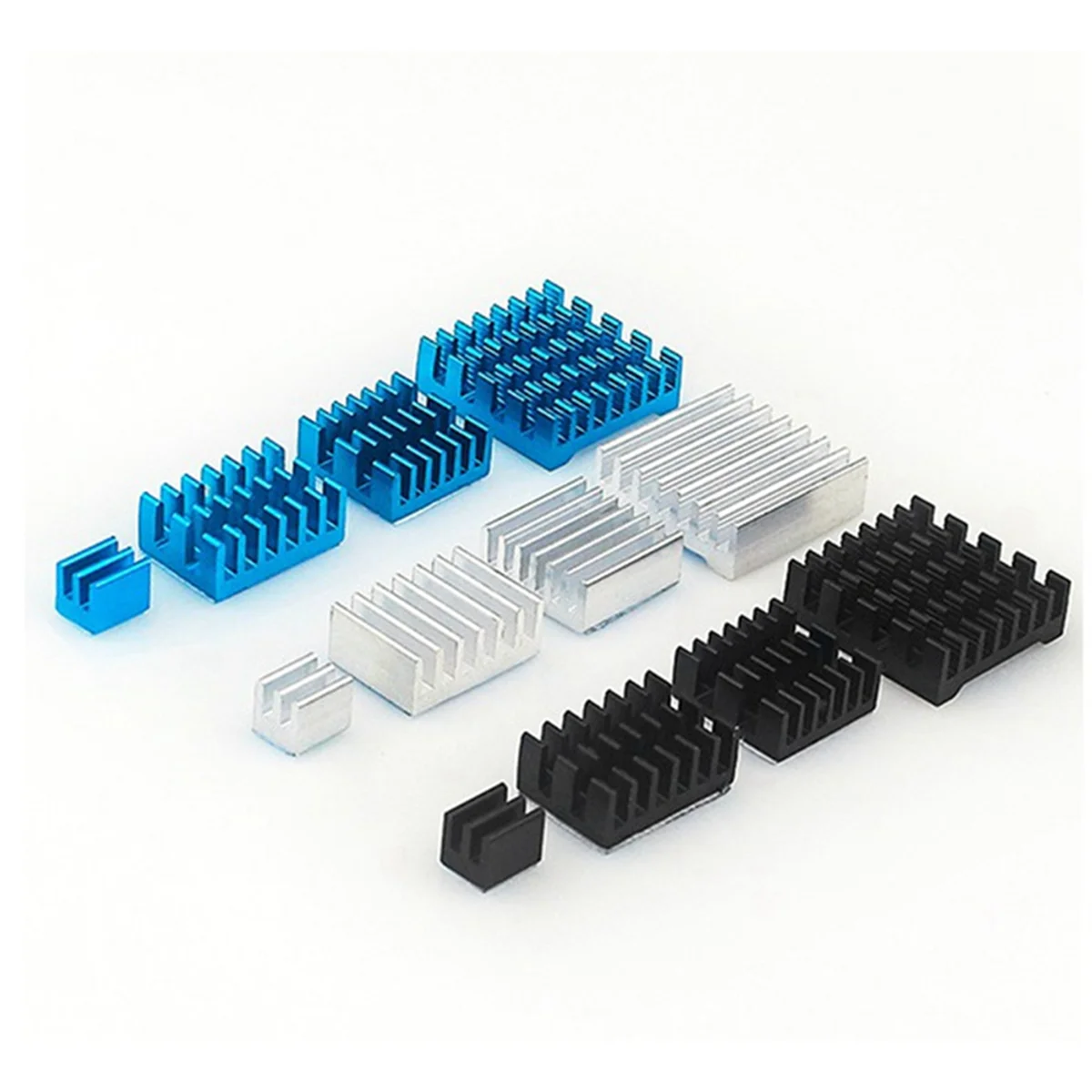 AT87-For Raspberry Pi 5 Heatsink CPU Fitting Design with Adhesive Backing Chip Thermal Conductivity Cooling Heat Sink Set,B