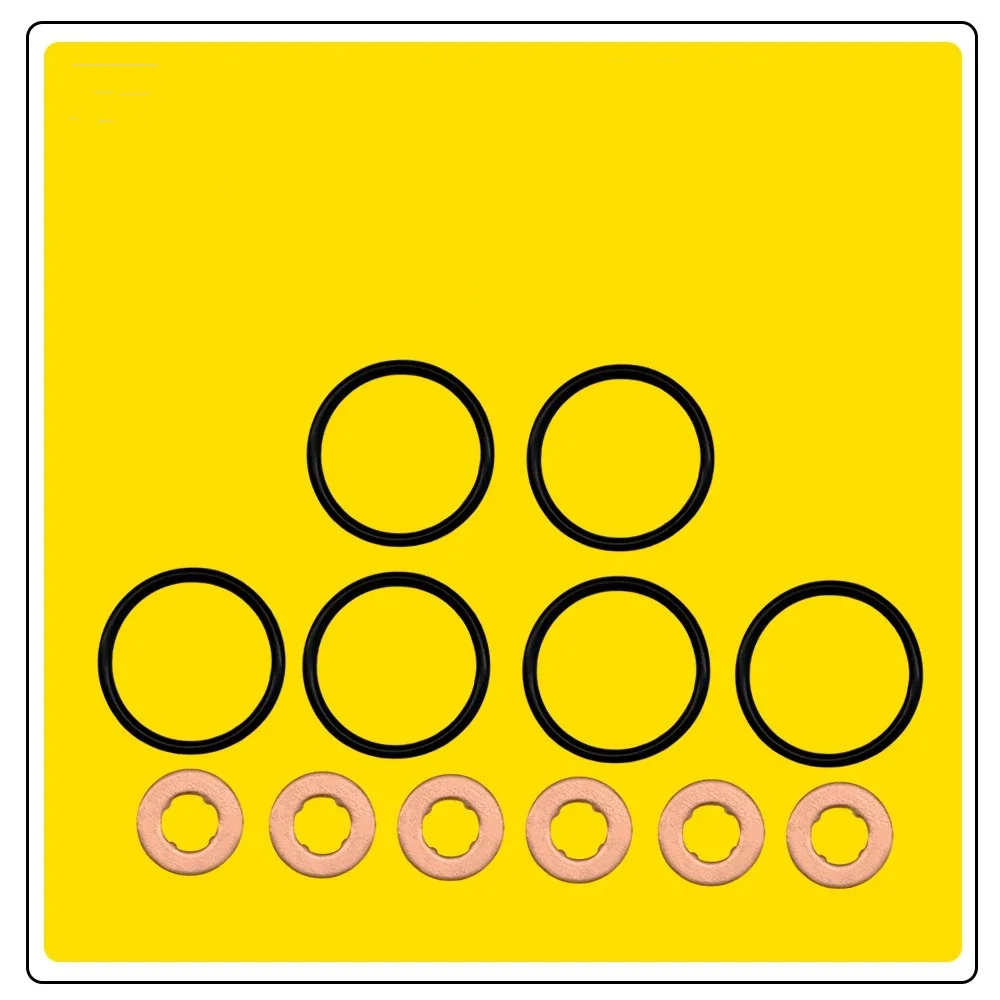 Fuel Injector Seal Kit Car Engine Maintenance Kit for BMW N57D30 Diesel Engine 13532247156 Auto Injector Seal Replacement