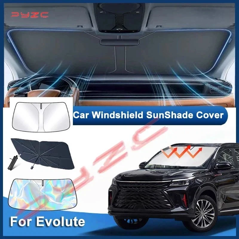 Pare-soleil pour pare-brise de voiture Evolute i-Space Dongfeng Fengguang Seres Landian E5 2024 2025, protection anti-UV, accessoires