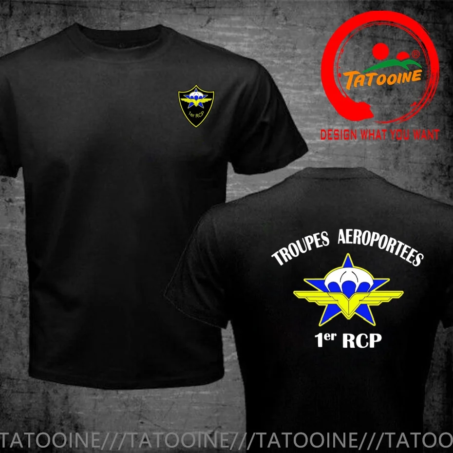 French Foreign Legion 1er RCP Paratroopers Regiment T Shirt Men Fashion Trendy Casual Clothing Stylish Tops Tee Shirt Leisure