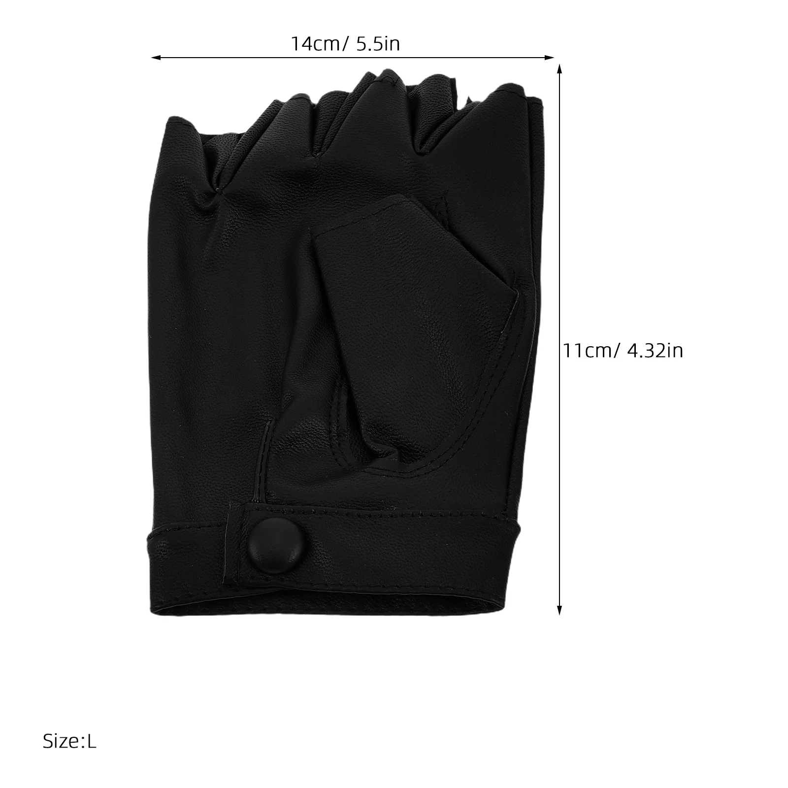 Breathable Anti-Slip PU Half Finger Gloves for Cycling Biking Gym Hiking Running Fitness Activities Workout Gloves