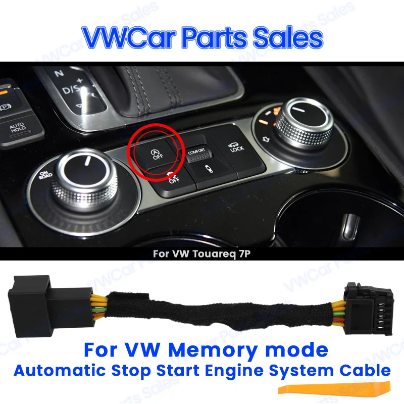 

Automatic Stop Start Engine System Off Device Control Sensor Plug Stop Cancel Cable Memory Mode For VW Touareq 7P