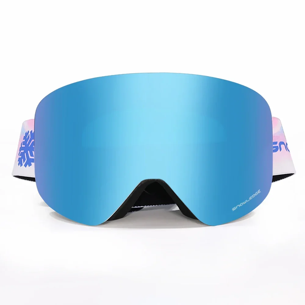 New Design Magnetic Snow Goggles Custom Anti Slip Ski Goggles  Adult Ski Glasses