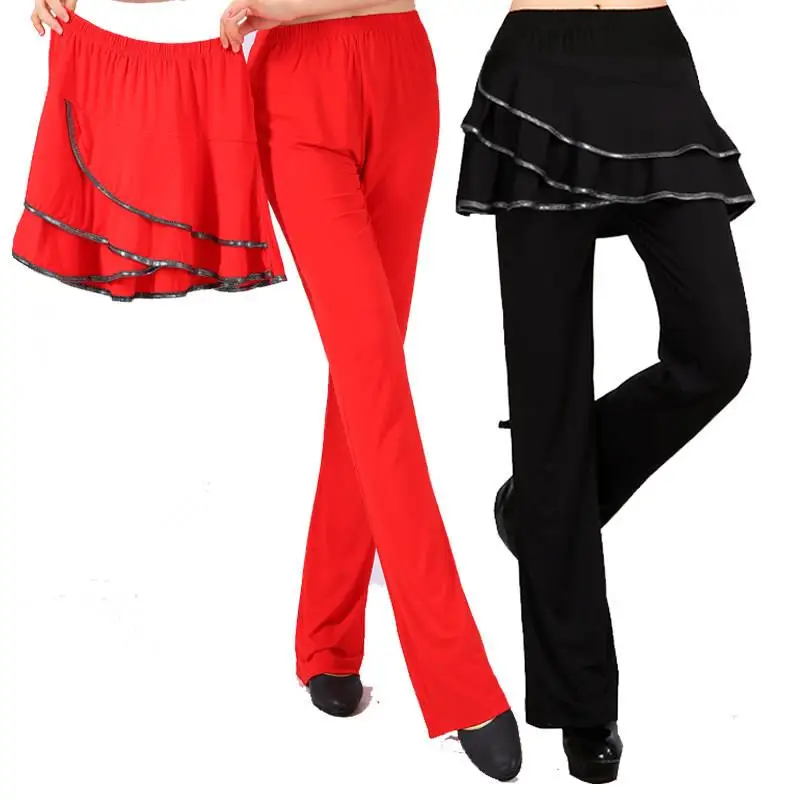 women's-modal-skirt-pants-latin-dance-pants-square-dancing-long-pants-high-waist-modern-dance-autumn-winter-performance-trousers