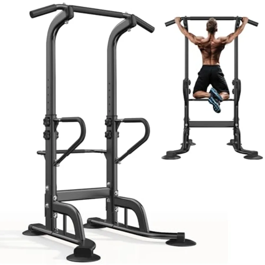 

SogesHome Power Tower 11 Height Adjustable Pull Up Bar and Dip Station Multi-Function Strength Training Fitness Equipment for H