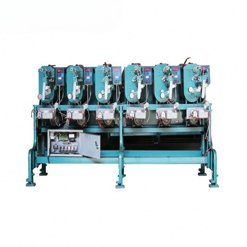 

6 Spindles Pineapple style sewing thread cone winding machine