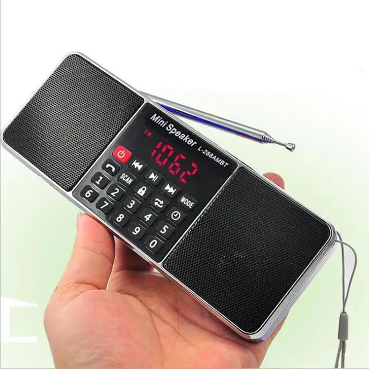 EONKO L-288AMBT Super Bass Bluetooth AM FM Radio with TF USB AUX Handsfree LED Display