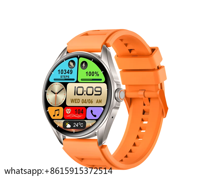 

TLCRETE Round Smart Watches L61D FitCloudPro APP BT Calling Watches Blood Oxygen Waterproof Smartwatch