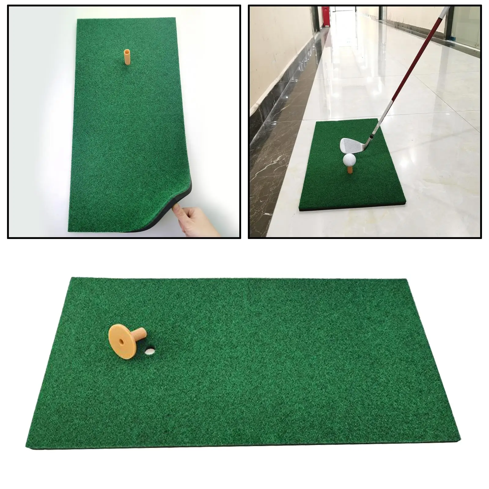 Polymères d\'entraînement de golf, tapis de putting, éclats de gazon, support de tee-shirt enge Él