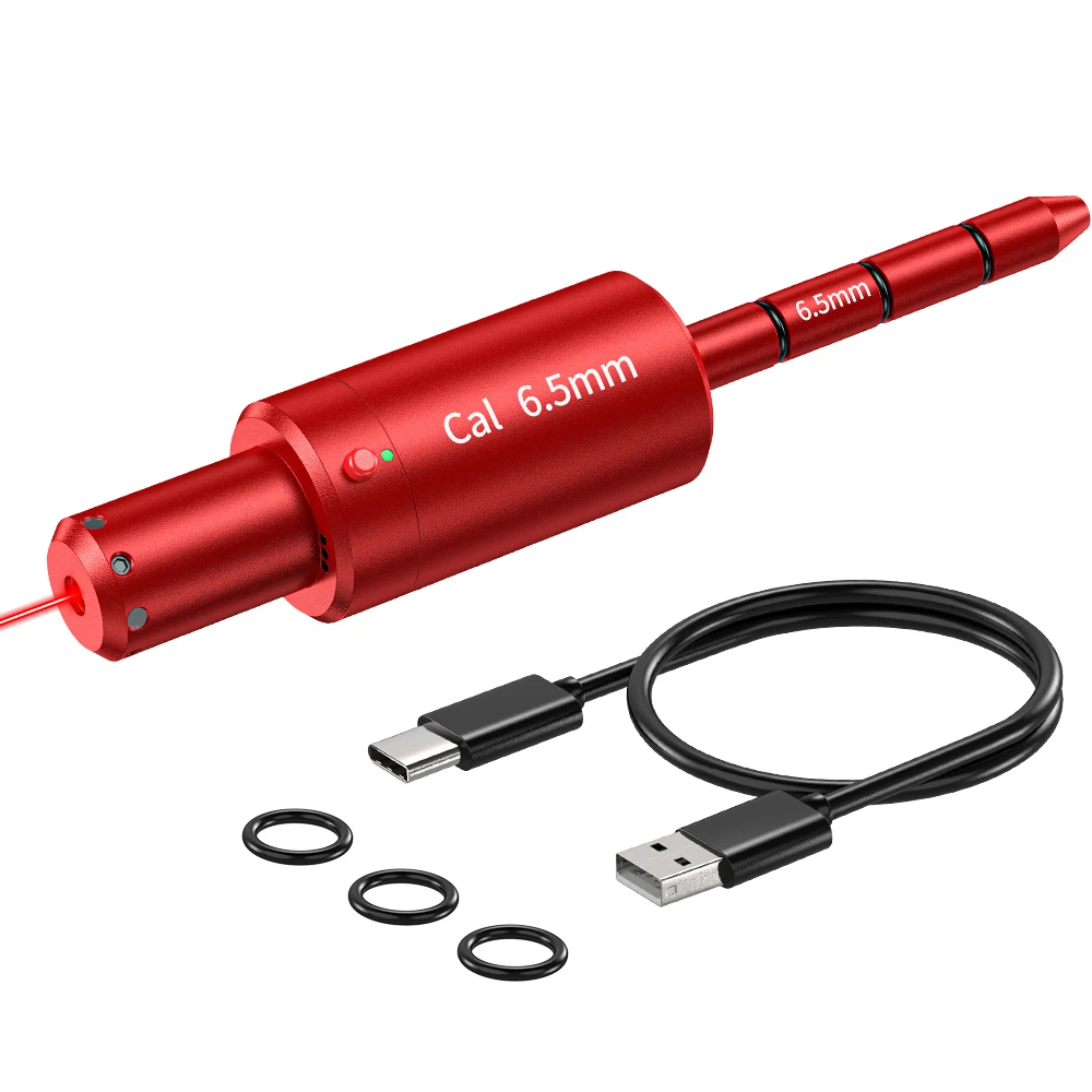 

6.5MM dual-purpose magnetic suction laser training bullet, red dot laser training bullet, dry powder laser training bullet