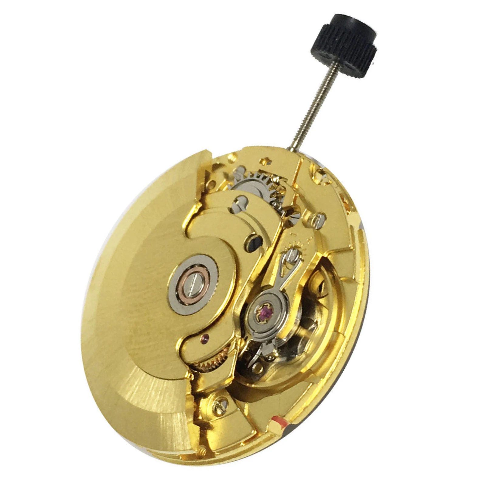 عالية الدقة الأبيض/الذهب الرجعية استنساخ 25 جواهر تقويم واحد حركة ساعة أوتوماتيكية ل ETA 2824 2824-2 أجزاء الساعة #5