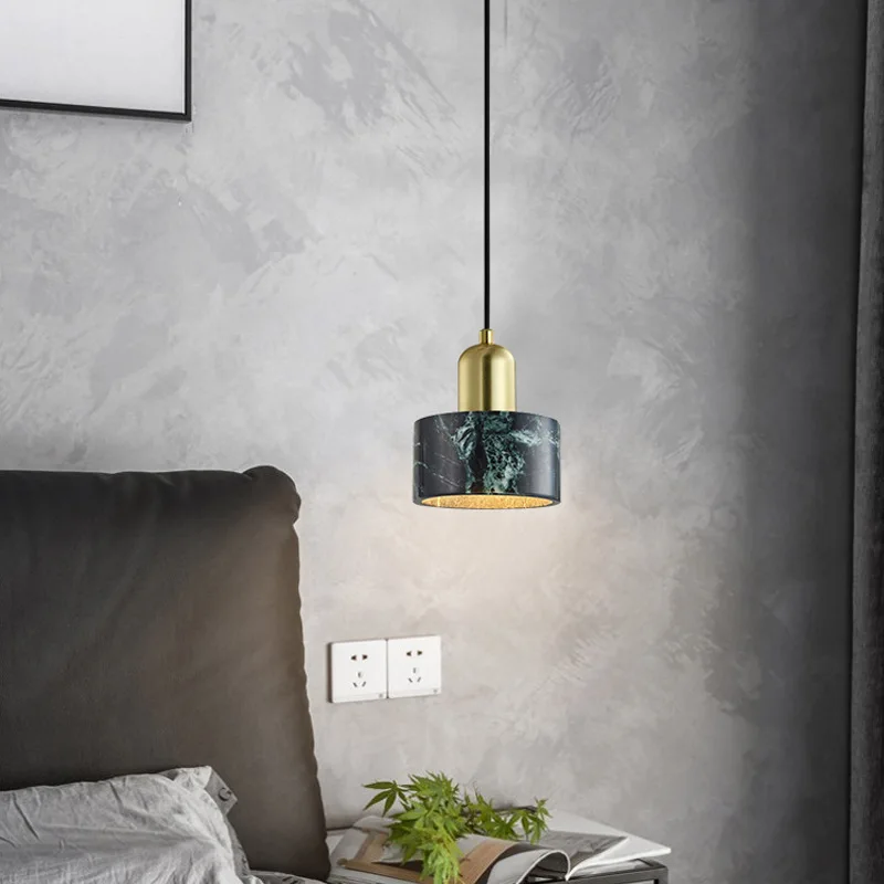 pequeno marmore unica cabeca lustre nordic bedroom bedside lamp minimalista luz minimalista postmodern restaurante lampada mesa de jantar e bar 01