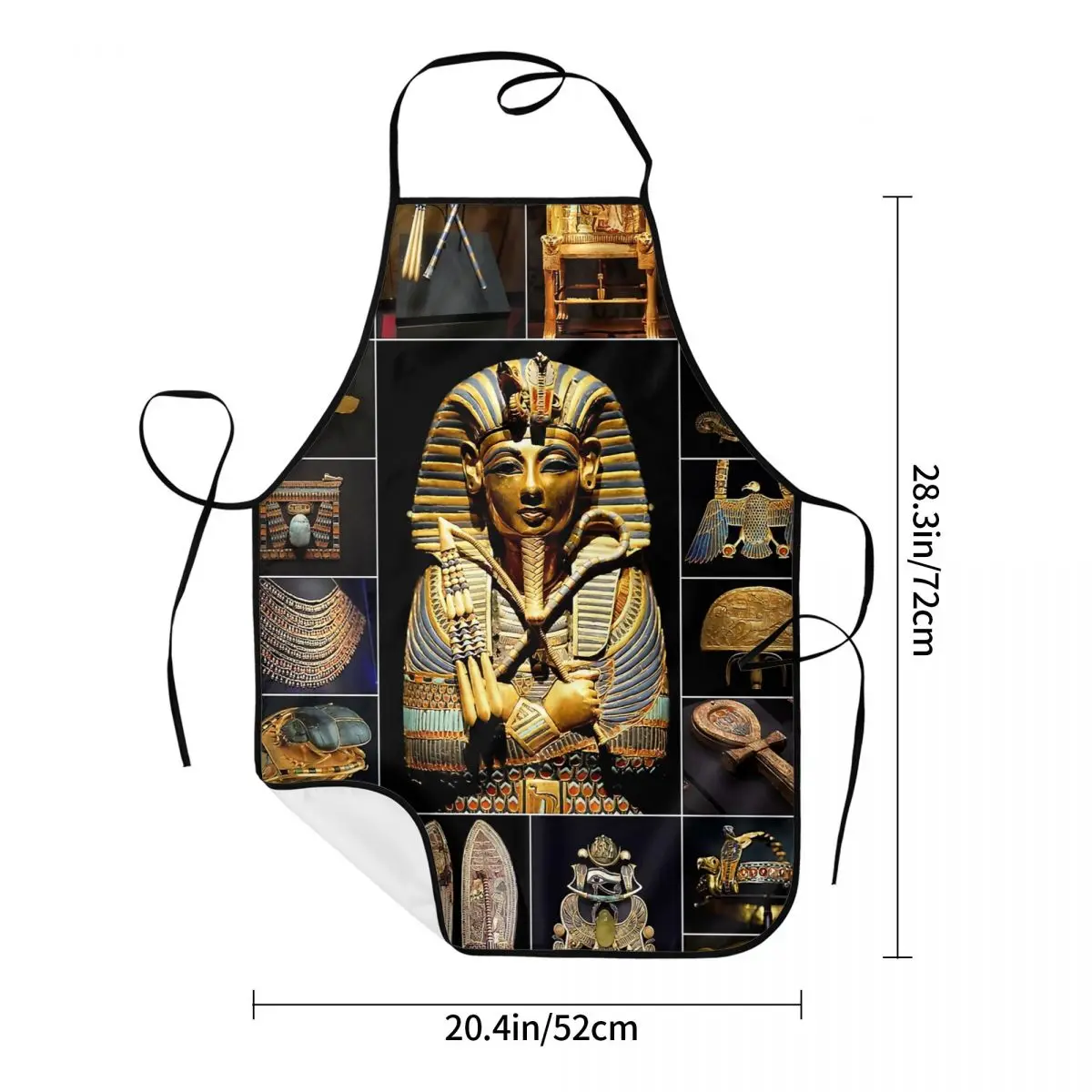 Egypt Ancient King Tutankhamun Hieroglyphics Aprons Men Women Unisex Adult Chef Cooking Kitchen Egyptian Pharaoh Tablier Cuisine