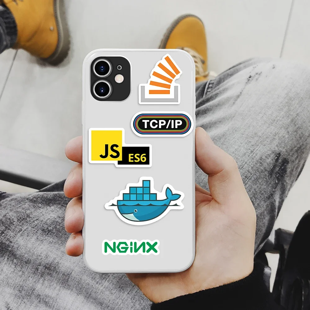 Programming IT Developers Stickers Github Go JAVA JS PHP OpenAi DIY Toy Gift Decal Graffiti Stickers for Phone Laptop Waterproof