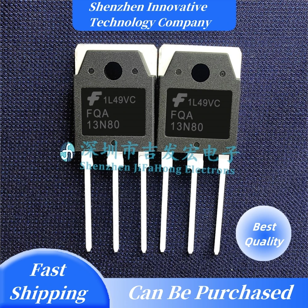 10PCS FQA13N80  TO-3P 12.6A 800V Best Quality   Fast Shipping In Stock