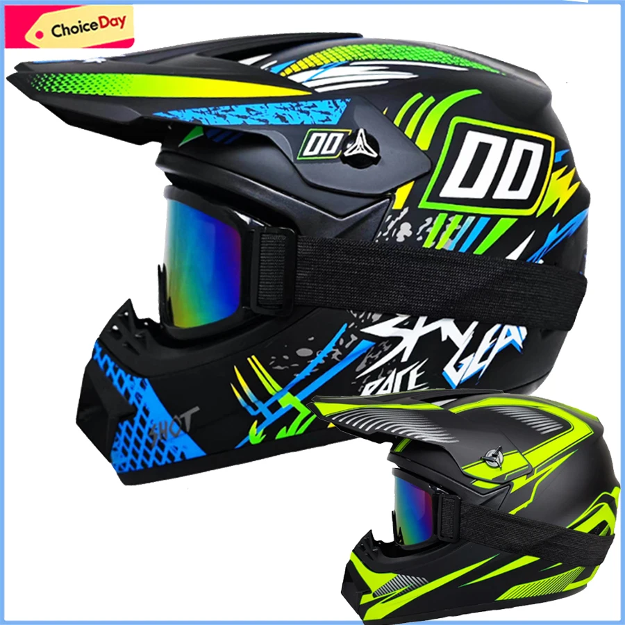 Safety Motocross Helmet Casco Motocross Bicycle Downhill Capacete ATV Cross Helmet Child Motorcycle Helmet Dot Abs 1KG Unisex