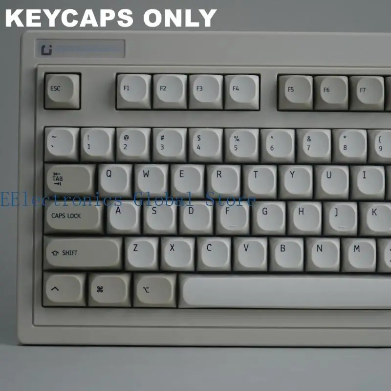 462B 131Keys MAProfile Retro Minimalist Keycap for Mechanical Keyboards PBT DyeSubbed KeyCaps for Keyboards Switches