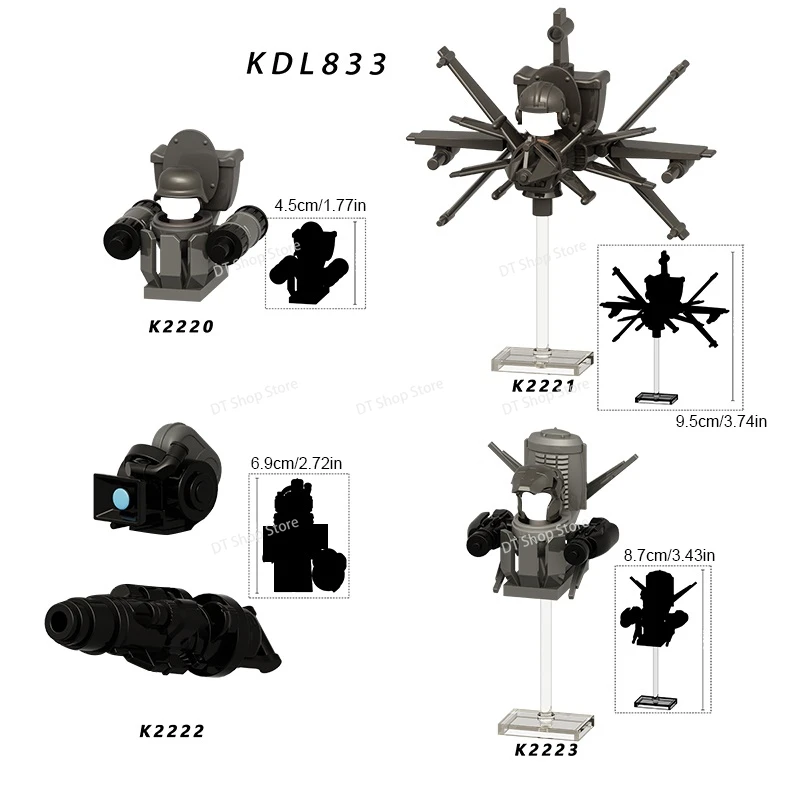 만화 애니메이션 MOC Skibidi 화장실 벽돌 비디오 그래퍼 플러스 타이탄 액세서리 모델 빌딩 블록 소년 미니 그림 소년 장난감