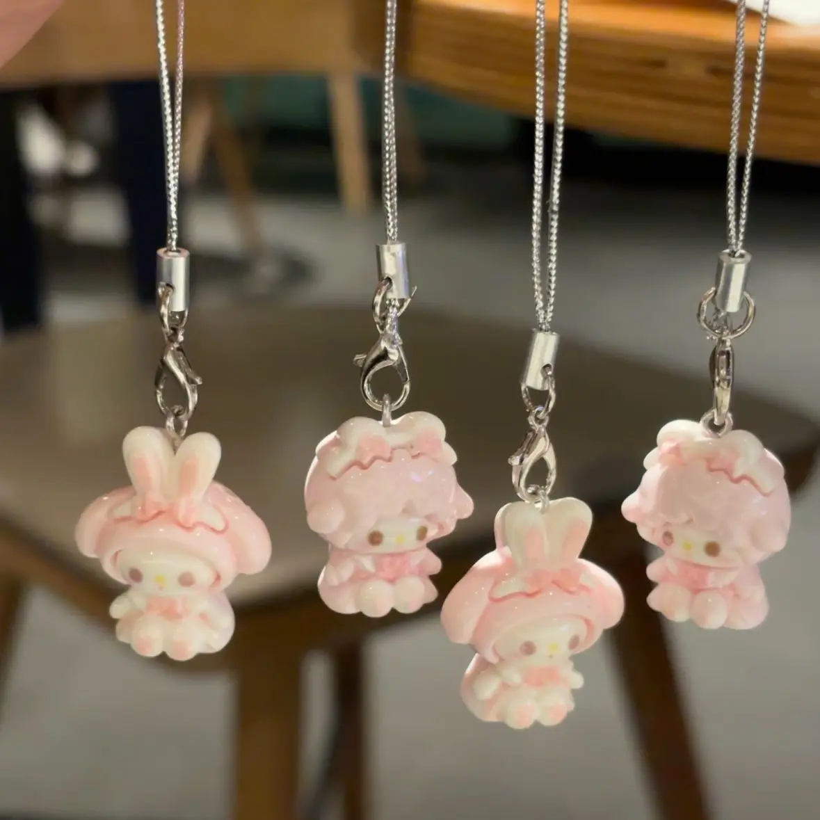 

Little Sheep Pendant Cute Whirly Melody Girl Heart Bag Pendant Cartoon Keychain