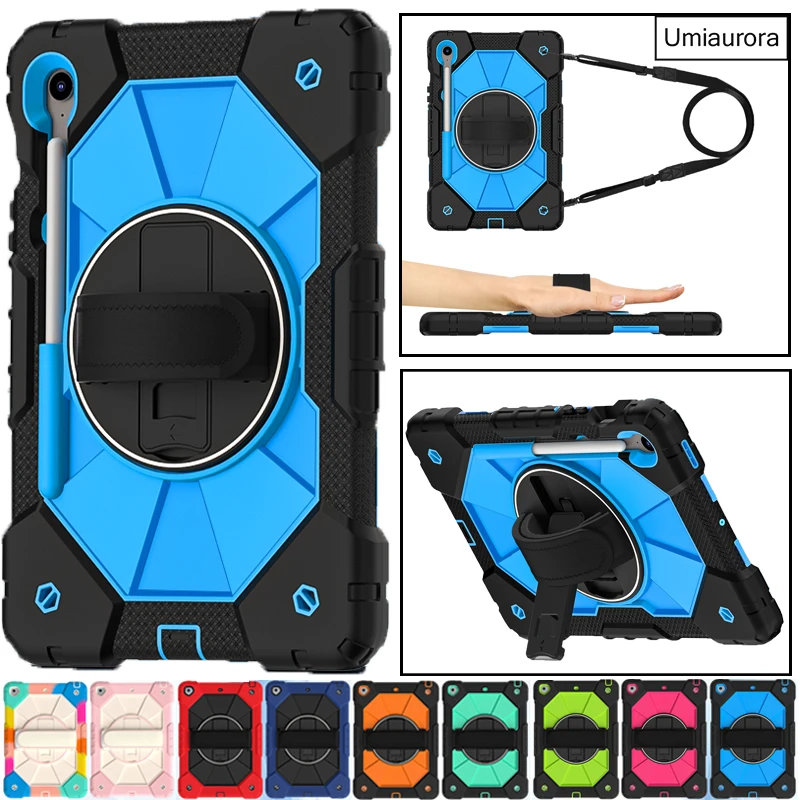 

For Samsung Tab S7 S8+ S9+ S10 FE Plus SM-X620 X610 10.9 inch SM-X520 X510 X710 Heavy Duty Rugged Tablet Case Stand Cover Funda